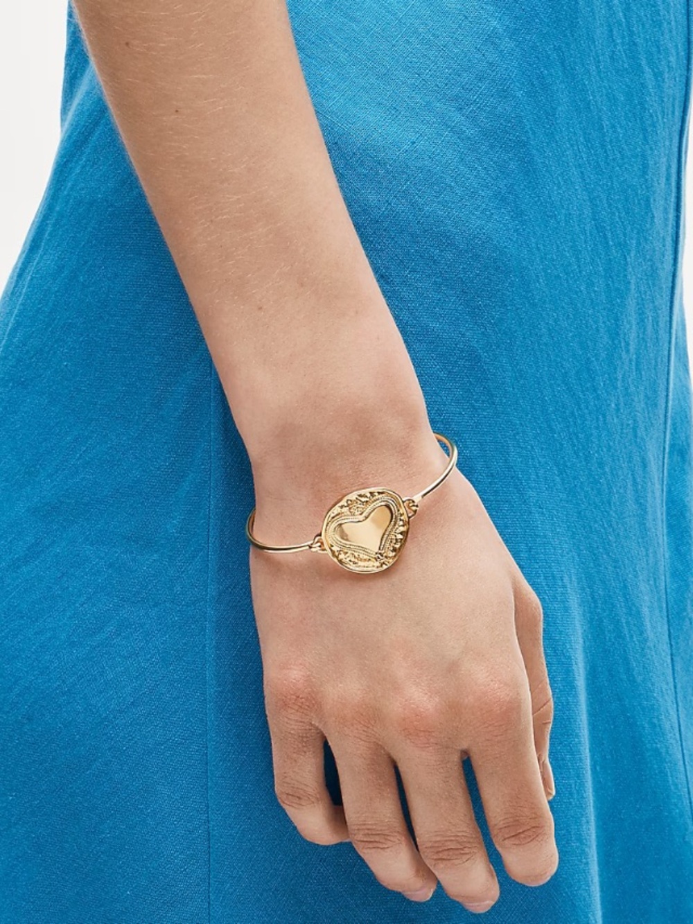 J CREW HEART COIN BRACELET NWT